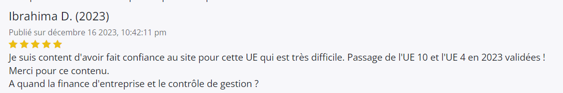 Avis sujet inédits DCG UE 10